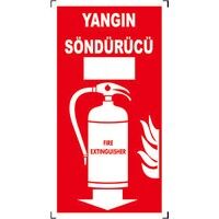 İkaz Levhası Yangın Söndürücü 12x25