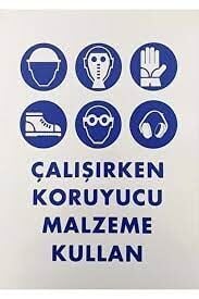 İkaz Levhası Çalışırken Koruyucu Malzeme Kullan-49