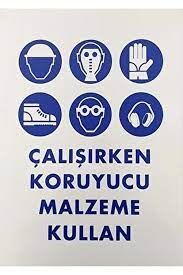 İkaz Levhası Çalışırken Koruyucu Malzeme Kullan-49
