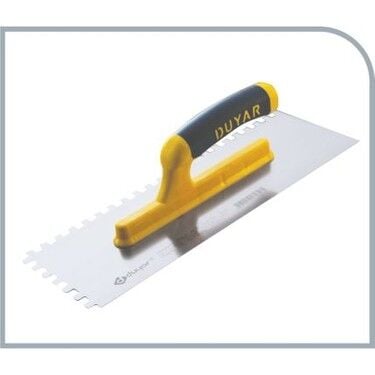 Duyar Seramik Malası Açık Plastik Saplı 8X8 Diş 35 Cm