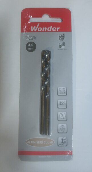 Wonder HSS Blisterli Metal Matkap Ucu Cobalt Altın Seri 1.5mm 2'li Set